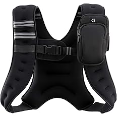 Weighted Vest, 6lb/8lb/12lb/16lb/20lb/25lb/30lb Weight Vest for Men Women, Body Weight Vests Adjustable with Reflective Stripe for Strength Training, Running, Training Workout, Jogging, Walking