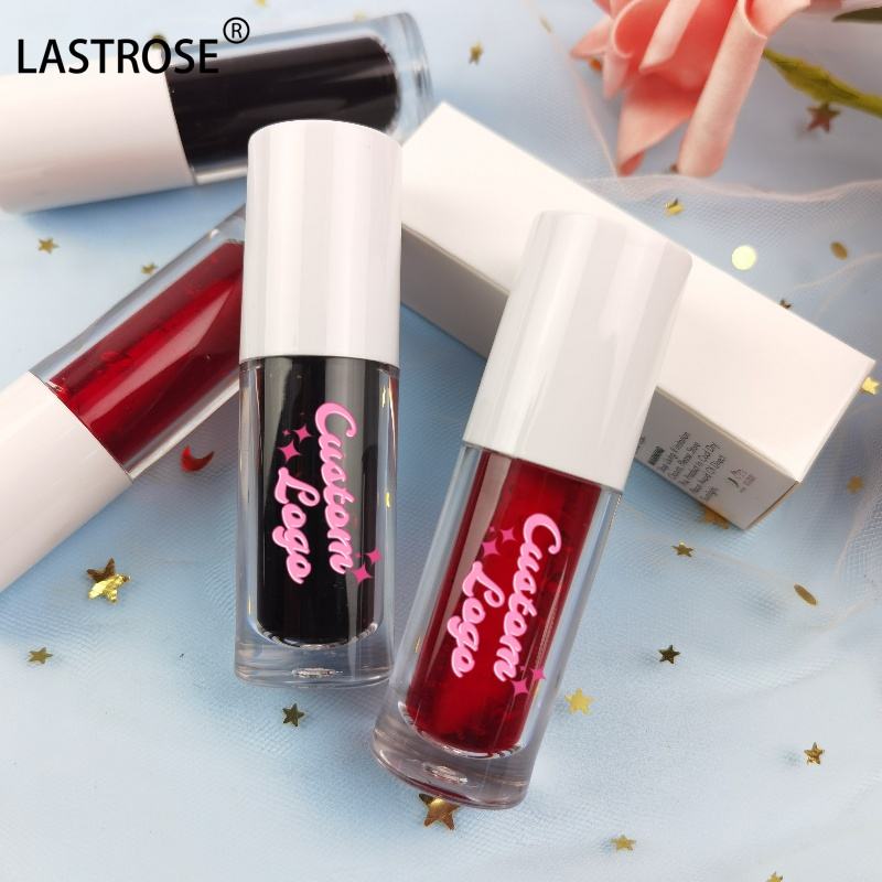 3 in 1 Private Label Liquid Lip Cheek Eye Fruit Tinted Stain Organic Waterproof Pink Strawberry Cherry Lip Gloss Glow Lip Tint