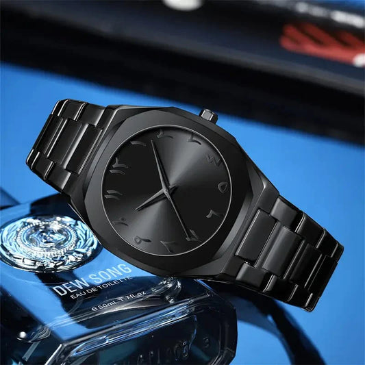 Arabic Dial full Mat Black chain