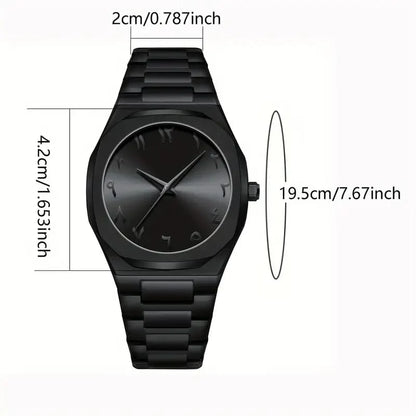 Arabic Dial full Mat Black chain