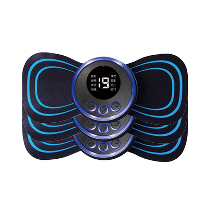 Factory Wholesale Portable Mini Electric EMS Electric Massager Neck Shoulder Massage Belt Back Pain Relief Massager