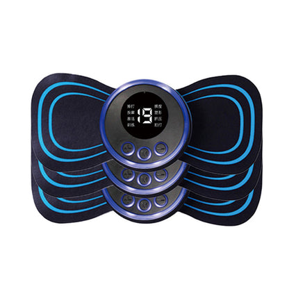 Factory Wholesale Portable Mini Electric EMS Electric Massager Neck Shoulder Massage Belt Back Pain Relief Massager