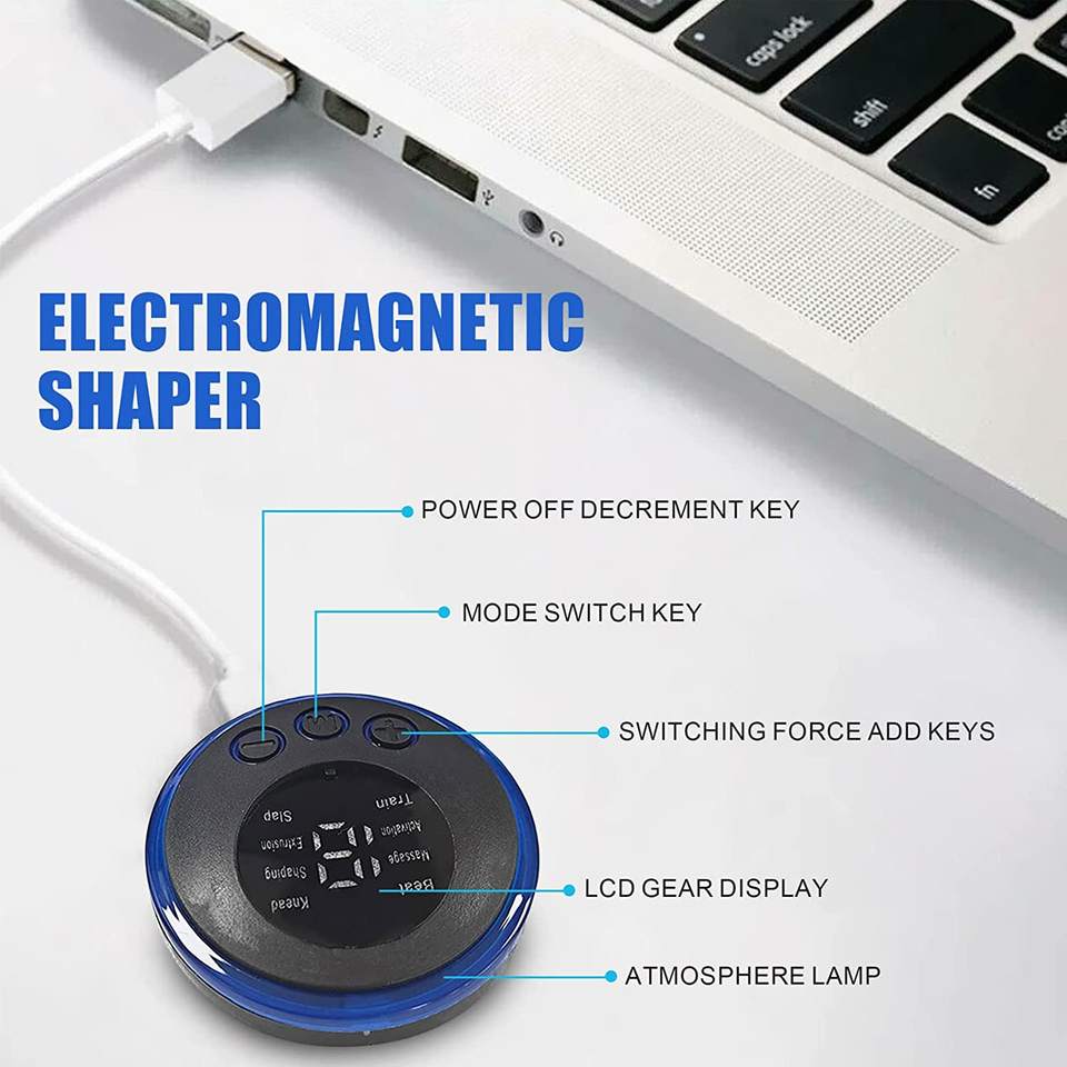 Factory Wholesale Portable Mini Electric EMS Electric Massager Neck Shoulder Massage Belt Back Pain Relief Massager