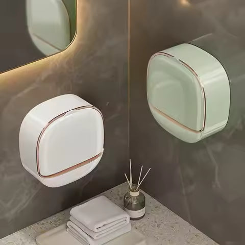 Yousheng Self Draining Soap Holder Strong Load-bearing Easy To Install Bathroom Wall Mounted Soap Box Tray Container